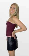 Load image into Gallery viewer, Slow Ride Faux Leather Mini Skirt