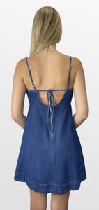 Let Me Be Free Denim Swing Dress