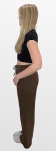 Travel Time Brushed Knit Wide Leg Pants