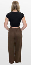Load image into Gallery viewer, Travel Time Brushed Knit Wide Leg Pants
