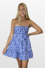 Load image into Gallery viewer, Garden Game Strapless Dress