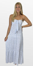 Load image into Gallery viewer, Tiny Floral Bloom Strapless Maxi Dress