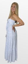 Load image into Gallery viewer, Tiny Floral Bloom Strapless Maxi Dress