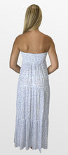 Load image into Gallery viewer, Tiny Floral Bloom Strapless Maxi Dress