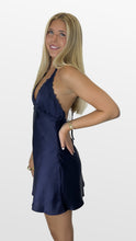 Load image into Gallery viewer, Midnight Muse Satin Dress