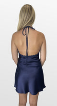 Load image into Gallery viewer, Midnight Muse Satin Dress