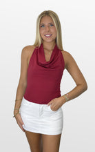 Load image into Gallery viewer, Cheer ‘Em On Cowl Neck Halter Top