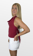 Load image into Gallery viewer, Cheer ‘Em On Cowl Neck Halter Top