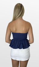 Load image into Gallery viewer, Game Time Smocked Peplum Top