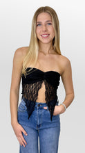 Load image into Gallery viewer, Midnight Lace Bandeau With Overlay