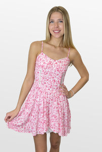 Pure Sweetness Floral Corset Dress