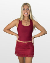 Load image into Gallery viewer, On Your Game Lace Mini Skirt