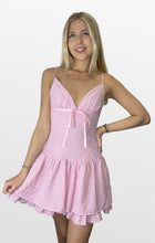 Load image into Gallery viewer, Fair Play Gingham Drop Waist Dress