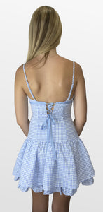 Fair Play Gingham Drop Waist Dress