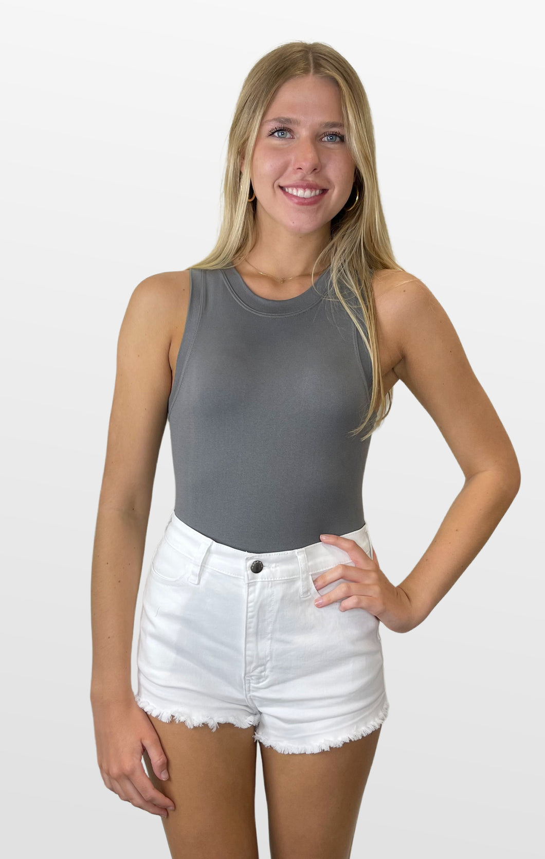 Poppin’ Basic Sleeveless Bodysuit