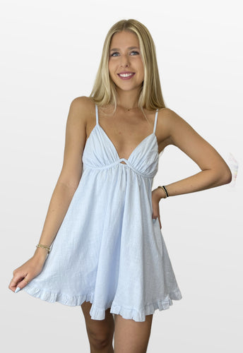 Mississippi Blues Mini Dress