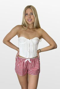 Red Country Gingham Shorts