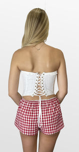 Red Country Gingham Shorts