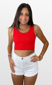 Bright Hues Seamless Crop Tank