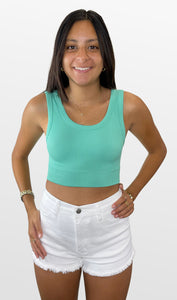 Bright Hues Seamless Crop Tank