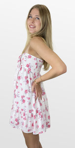 Rose Bud Strapless Dress