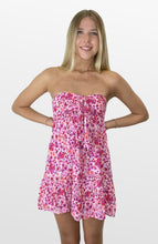 Load image into Gallery viewer, Punch of Pink Strapless Dress