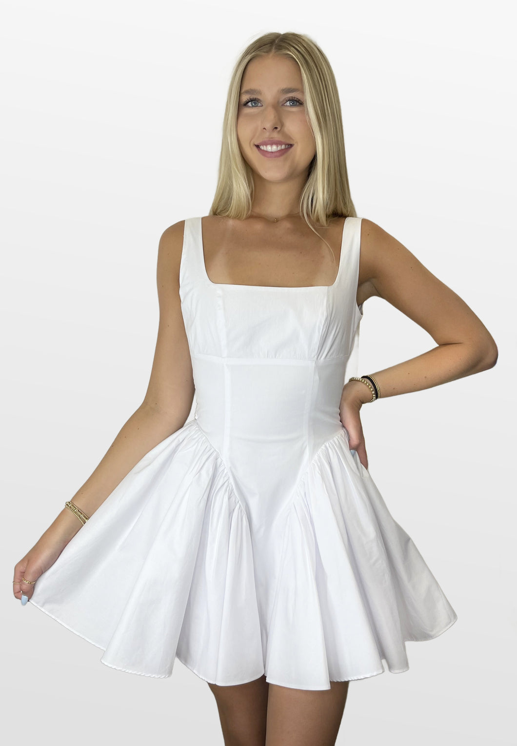 Ballet White Mini Dress S