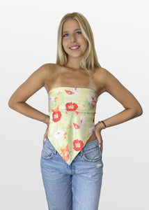 Scarlet Poppies Scarf Top