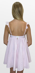 Palest of Pink Bustier Bodice Mini Dress