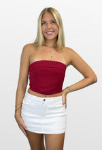 Load image into Gallery viewer, Turn Down the Noise Strapless Crop