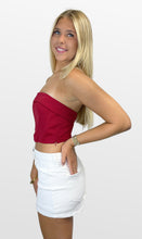 Load image into Gallery viewer, Turn Down the Noise Strapless Crop