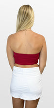 Load image into Gallery viewer, Turn Down the Noise Strapless Crop