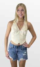 Load image into Gallery viewer, Just The Facts Halter Top