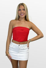 Load image into Gallery viewer, Turn Down the Noise Strapless Crop