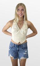 Load image into Gallery viewer, Just The Facts Halter Top