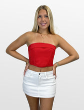 Load image into Gallery viewer, Turn Down the Noise Strapless Crop