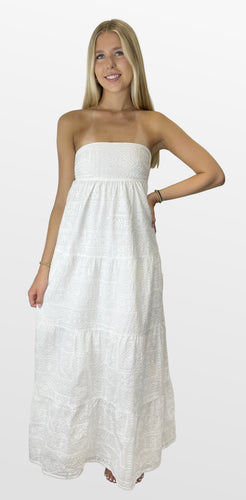 European Way Strapless Maxi Dress