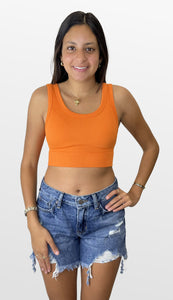 Bright Hues Seamless Crop Tank