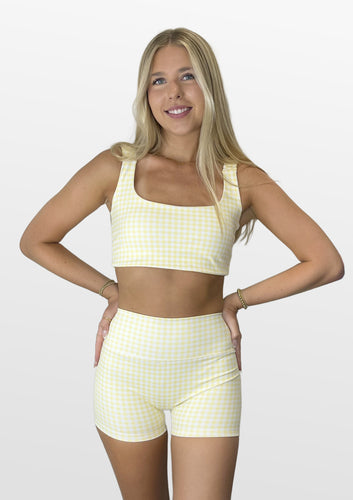 Girly Gingham Bike Shorts