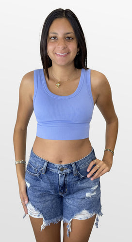 Bright Hues Seamless Crop Tank