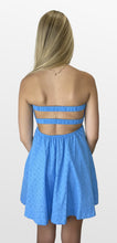 Load image into Gallery viewer, Eyelet With a Twist Strapless Mini Dress
