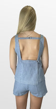Load image into Gallery viewer, Subtle Stripe Denim Short Set