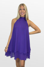 Load image into Gallery viewer, Victory Lane Halter Dress