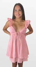 Load image into Gallery viewer, Girlish Charm Ruffle Shoulder Dress