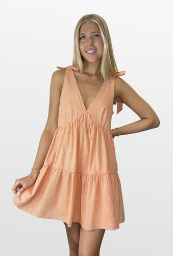 Game Time Gingham Tiered Dress