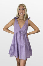 Load image into Gallery viewer, Game Time Gingham Tiered Dress