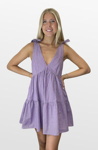 Game Time Gingham Tiered Dress