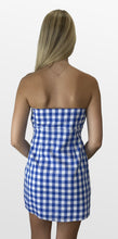 Load image into Gallery viewer, Field Trip Gingham Strapless Dress