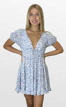 Load image into Gallery viewer, Pure Sweetness Floral Cap Sleeve Mini Dress
