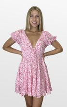 Load image into Gallery viewer, Pure Sweetness Floral Cap Sleeve Mini Dress